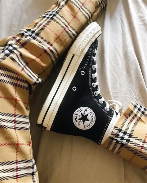 burberry converse blue|designer Burberry high top sneakers.